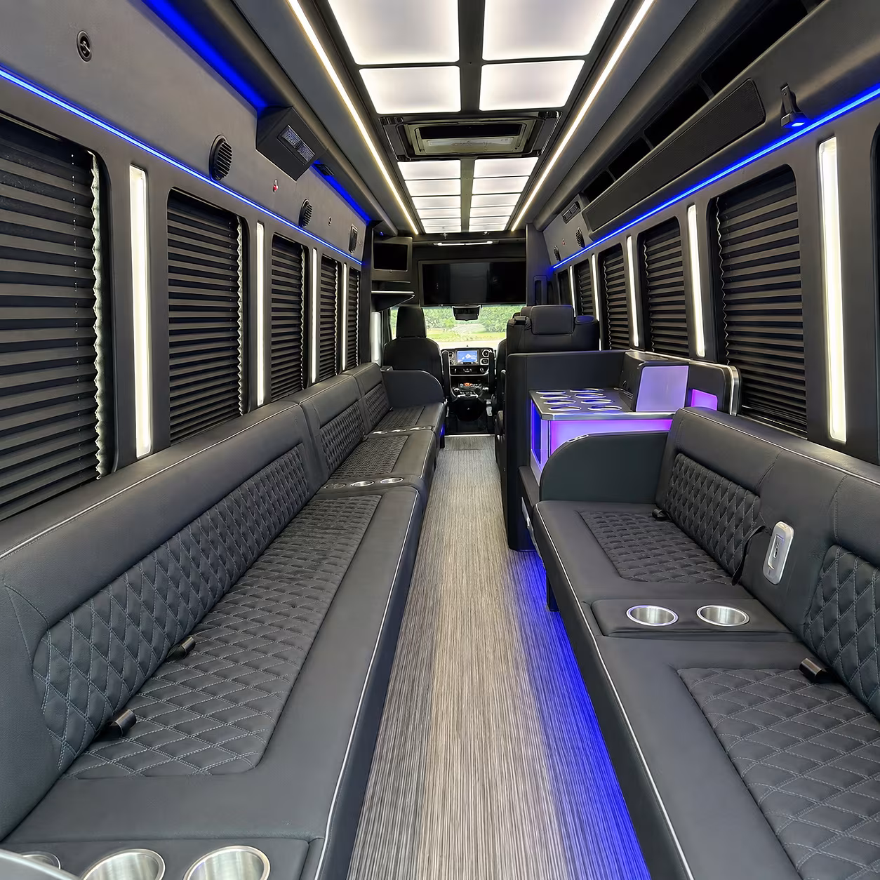 pittsburgh party bus rental interior